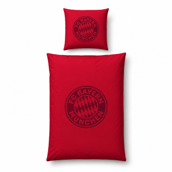 FC Bayern München Bettwäsche Satin Bordeaux 135x200 cm